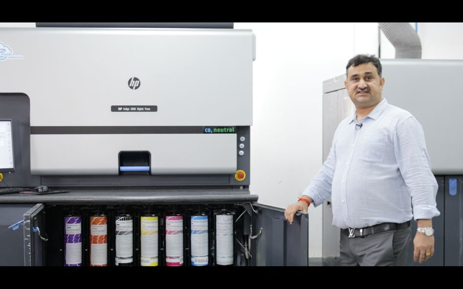 Harish with his HP Indigo